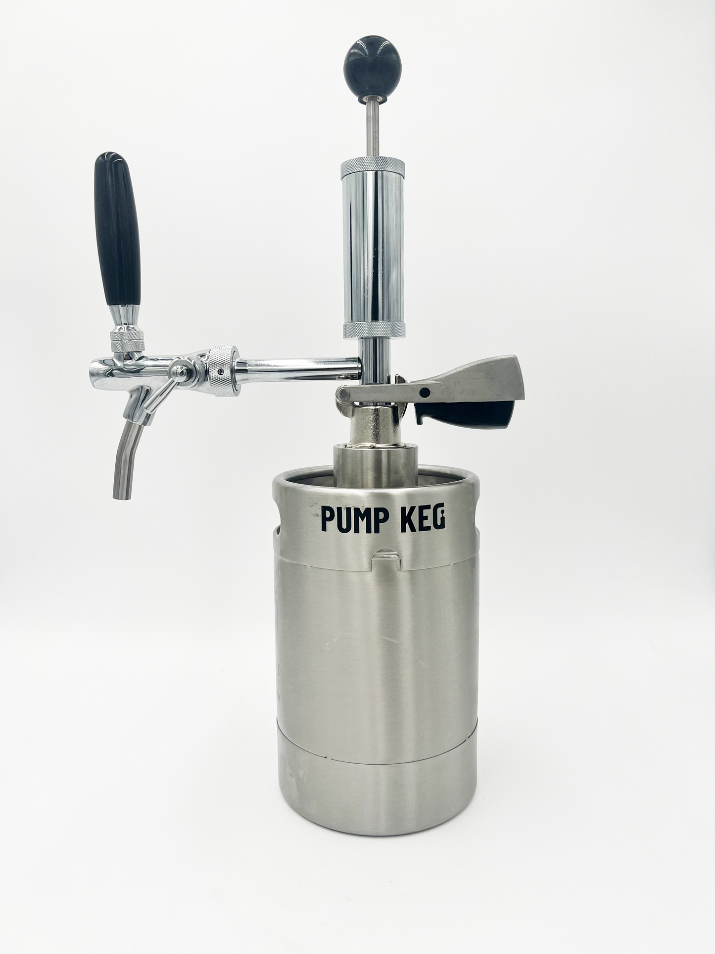 2L Pump Keg WITH adjustable flow tap dispenser: NO keg opener