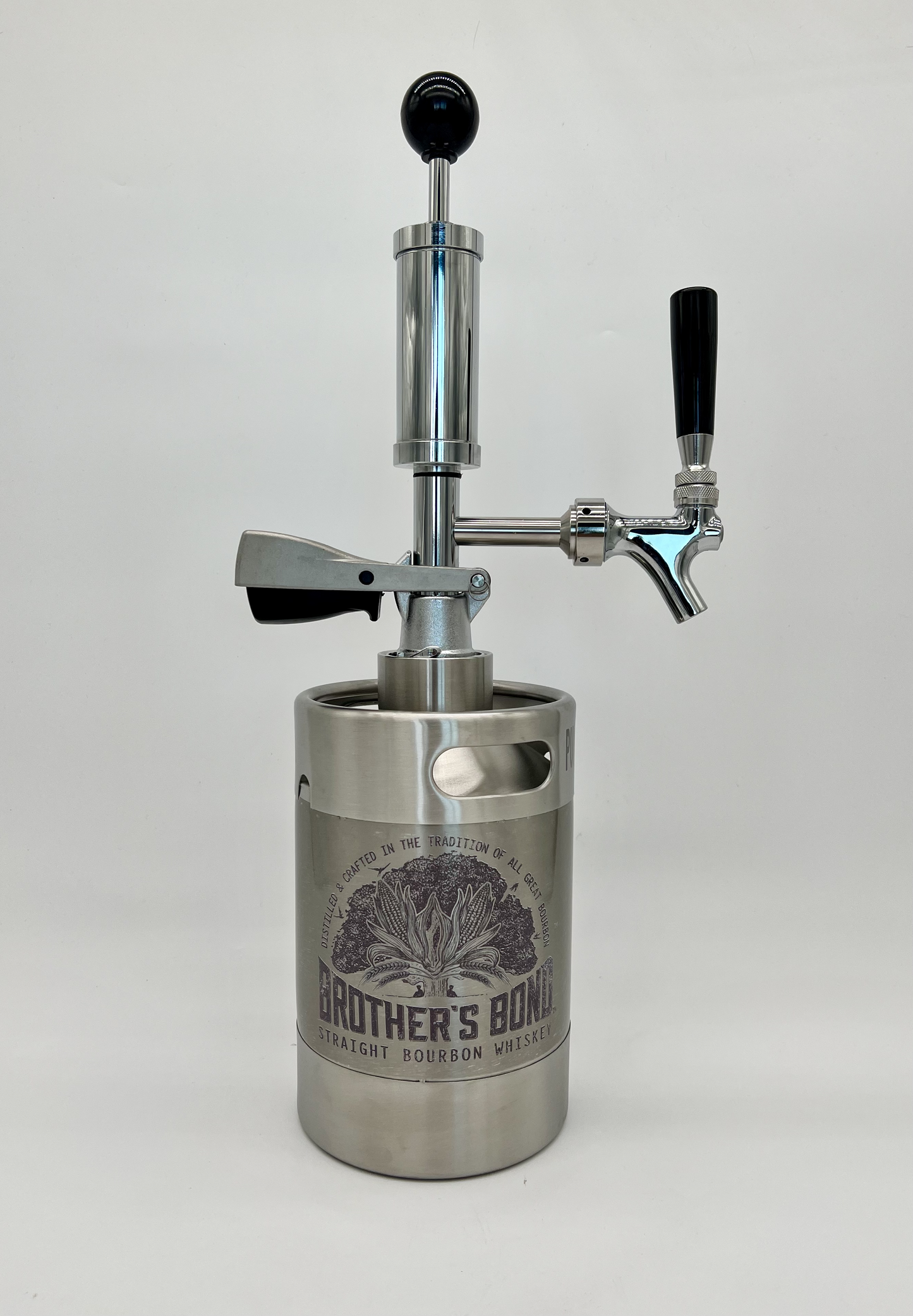 2L Custom logo Pump Keg complete system with NON-adjustable flow tap dispenser & keg opener