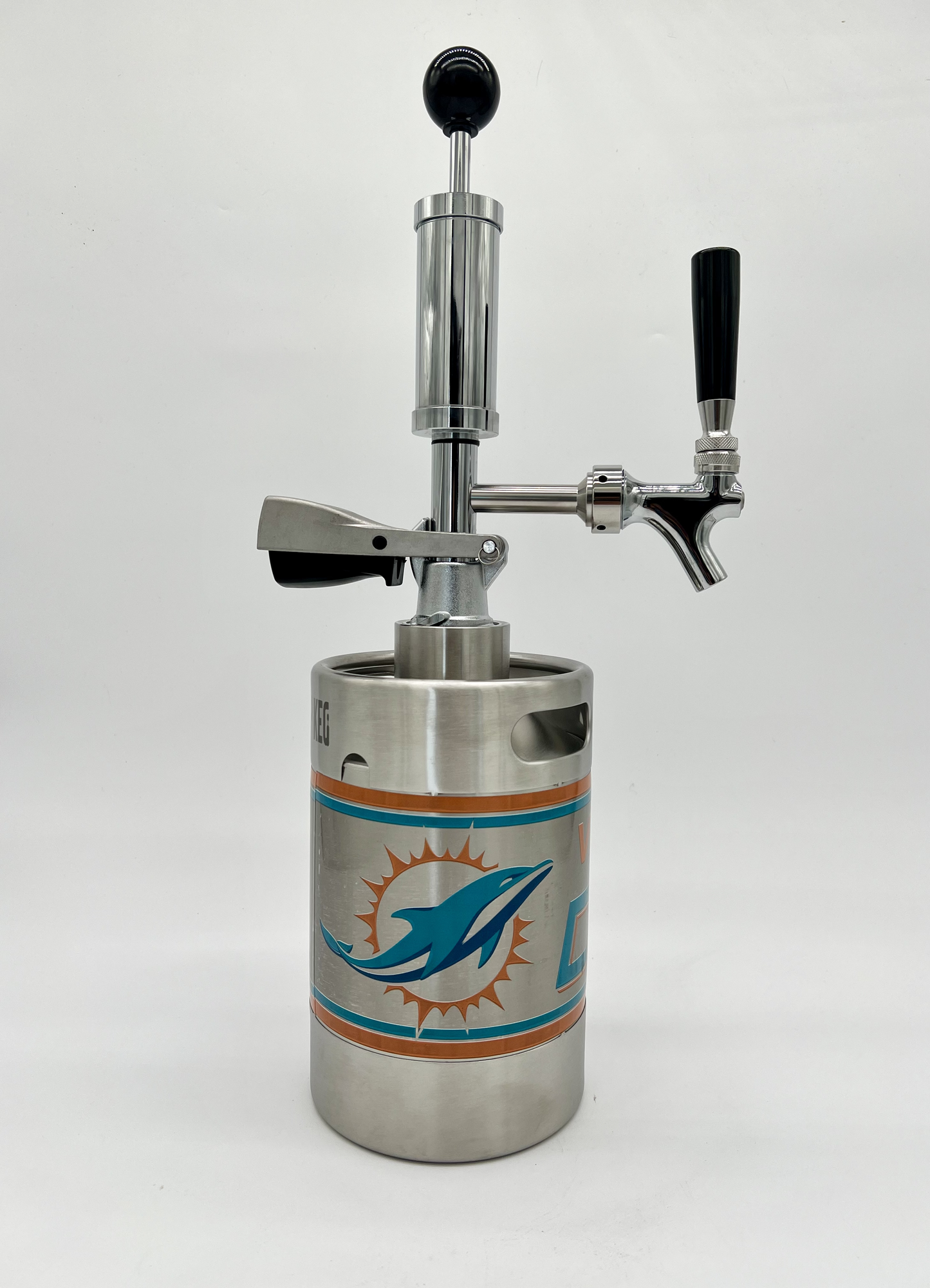 2L Custom logo Pump Keg complete system with NON-adjustable flow tap dispenser & keg opener