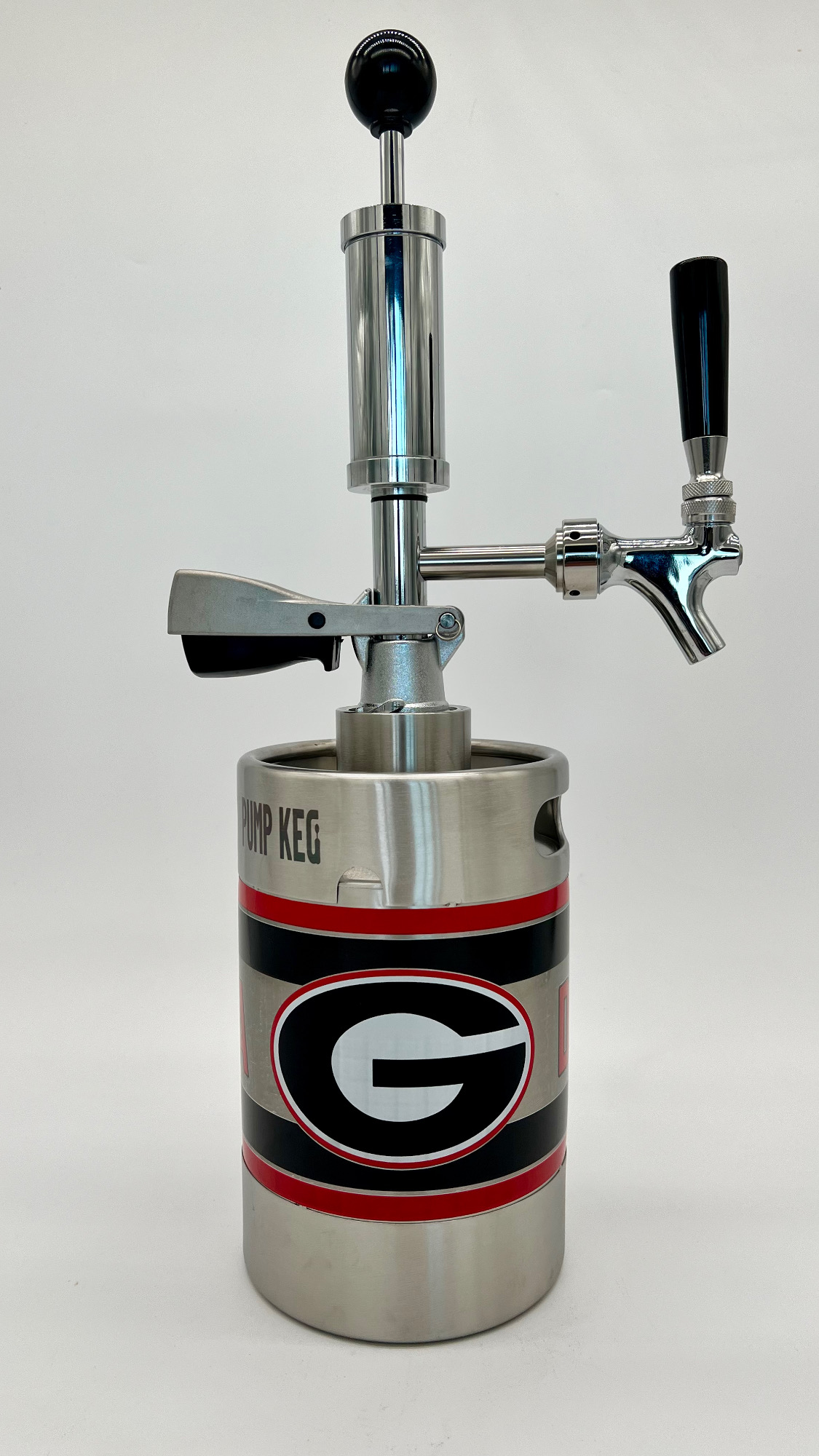 2L Custom logo Pump Keg complete system with NON-adjustable flow tap dispenser & keg opener