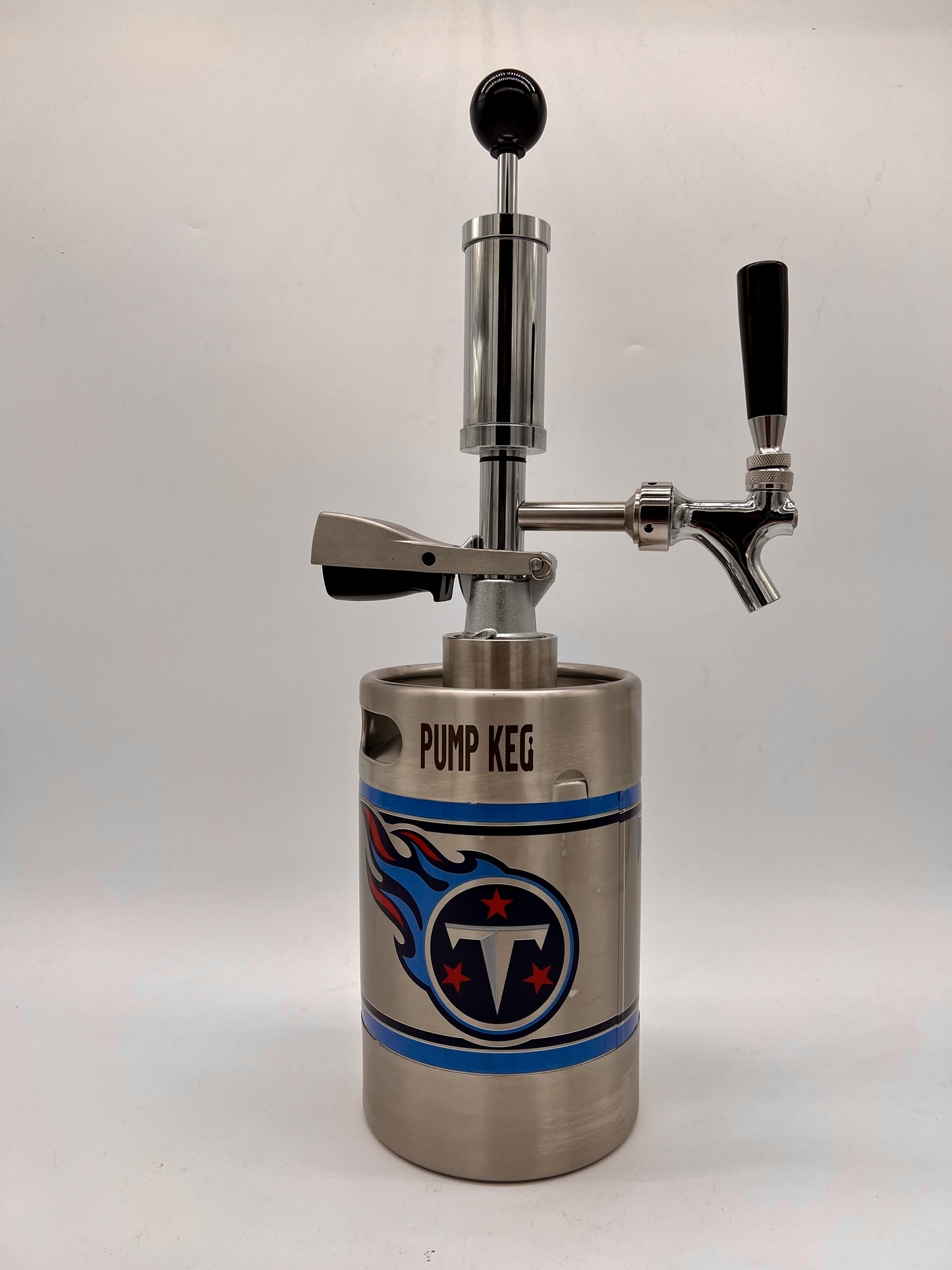 2L Custom logo Pump Keg complete system with NON-adjustable flow tap dispenser & keg opener