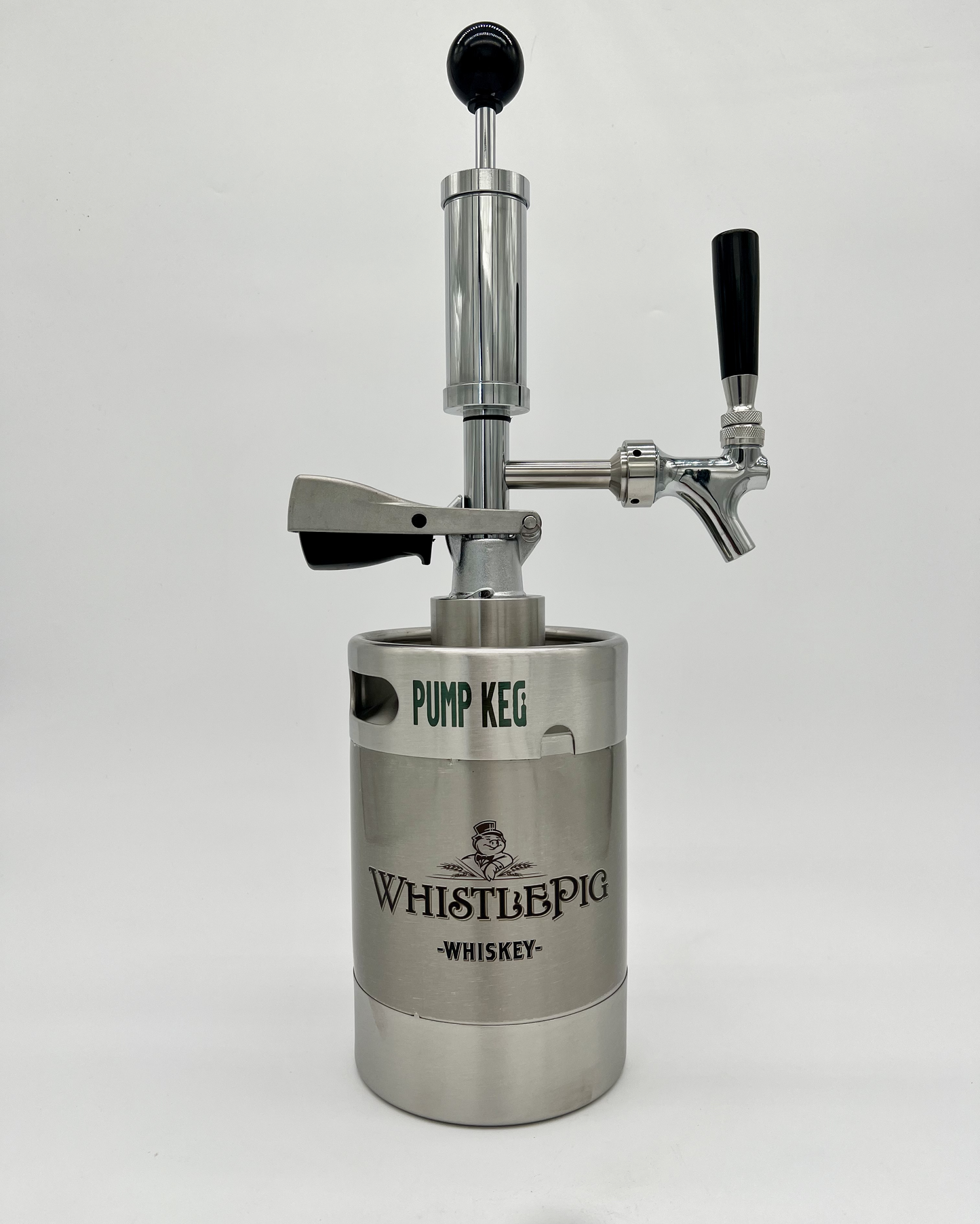 2L Custom logo Pump Keg complete system with NON-adjustable flow tap dispenser & keg opener